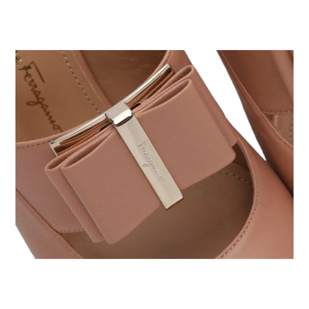 SALVATORE FERRAGAMO Zelda Women's 724998 Blush Mule